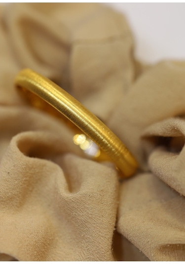 Yenigün Kuyumculuk 14 Ayar Altın Mat Simli 2.6 Gr 0-1 Yaş Çocuk Altın Bilezik