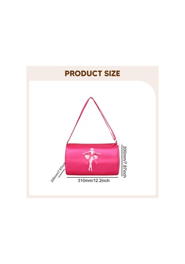 Suntek Kızlar Için Spor Çantası Tatlı Bale Dans Gösterileri Gül Kırmızısı