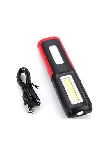 Manyetik Kaymaz Enerji Tasarruflu Cob Çalışma Işığı Ayarlanabilir Braket Siyah