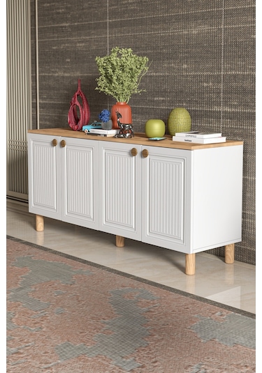 Bohem Konsol Mdf Kapak Beyaz