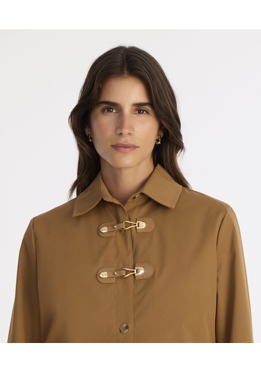 Yargıcı Regular Gömlek Yaka Uzun Kol Pardösü 25kkpr5007x 003 Kahverengi