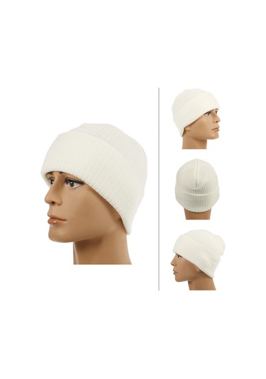 Ximistore9 Kış Bisiklet Sporunun Isınmasını Sağlayan Ayarlanabilir Pamuklu Bonnet - Beyaz Beyaz