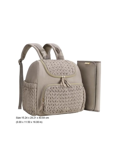 Büyük Kapasiteli Anne Çantası Hafif Moda Arabası Asılı Çanta Gri