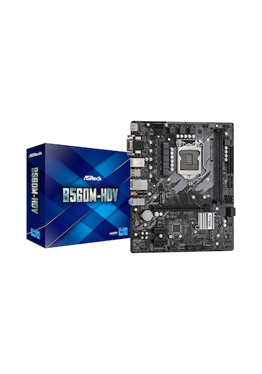 Asrock B560M-HDV Intel B560 5000 MHz (OC) DDR4 Soket 1200 mATX Anakart