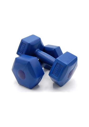 2kg Plastik Köşeli Dambıl 2 Parça 5332