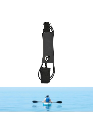 Suntek Bacak Halatı Paddleboard 7mm Kalın Ayak Tether 6-ft