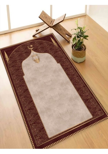 Seccade Yumuşak Diz Acıtmayan Halı Seccade Gold