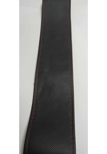 Opel Vectra Uyumlu Araç,araba,oto Direksiyon Kılıfı Delikli Kırmızı Dikişli