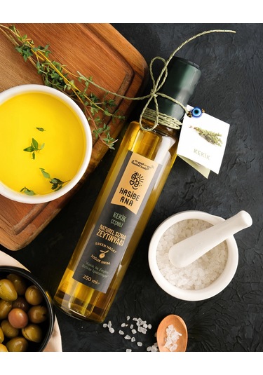 Hasibe Ana Madra Kokulusu Kekik Çeşnili Sızma Zeytinyağı - 250 Ml