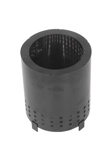 Tenfowee Taşınabilir Demir Isı Kaynağı - Doğal Yakıt İle Verimli Isıtma - Ev Ve Kamp İçin - 13x13x16cm Gri