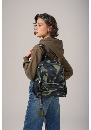 Ççs Kadın Sırt Çantası Ccs18026 Kamuflaj Kamuflaj