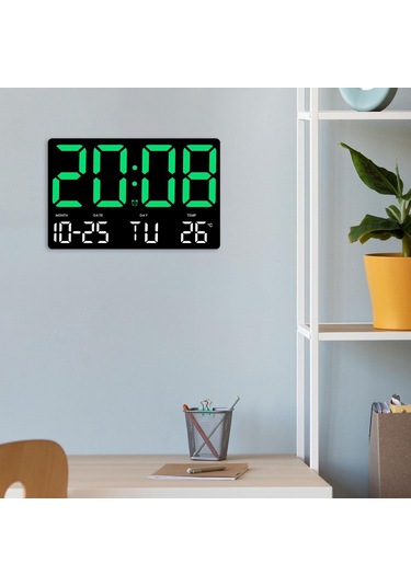 Suntek Magideal Duvar Saati Çocuklar Yetişkinler Ev Çalışma Yeşil