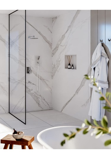 3 Yollu Ankastre Duş Batarya Seti KROM