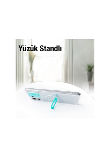 More Tr Ally Xiaomi Mi 11 Pro Kılıf Sürgülü Kamera Lens Korumalı Yüzük Standlı Silikon Kılıf Siyah