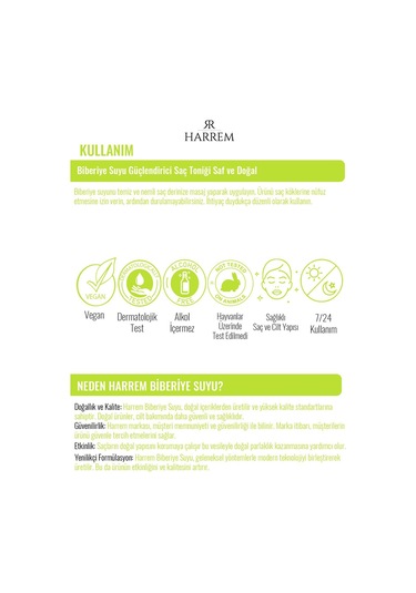 Biberiye Suyu Sebum/yağ Dengeleyici Ve Güçlendirici Saç Toniği Saf Ve Doğal 100 Ml