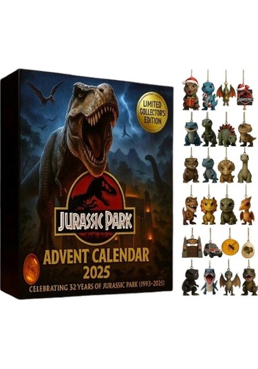 Jurassic Park Advent Takvimi 2025 - Dinozor Temalı 24 Günlük Noel Geri Sayımı