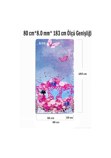 Tusi Yoga Matı Ve Pilates Minderi Cennet Gezintisi Çok Renkli