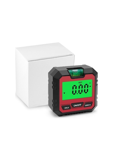 Pazly Dijital Açı Ölçer - 4x90 Ölçüm, Hassas Kesim & Tamir İçin Kompakt Seviye Aleti