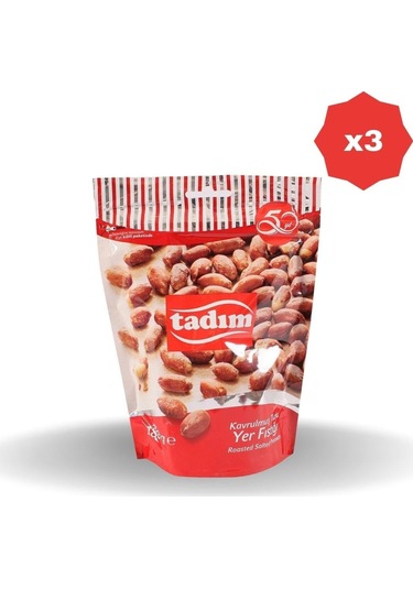 Tadım Tuzlu Kavrulmuş Yer Fıstığı 3 x 180 G