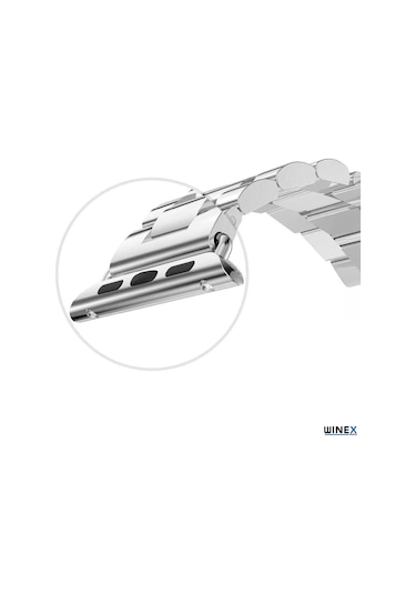 Winex 42-49mm Yeninesil Akıllısaat Kordonu Metal Gri