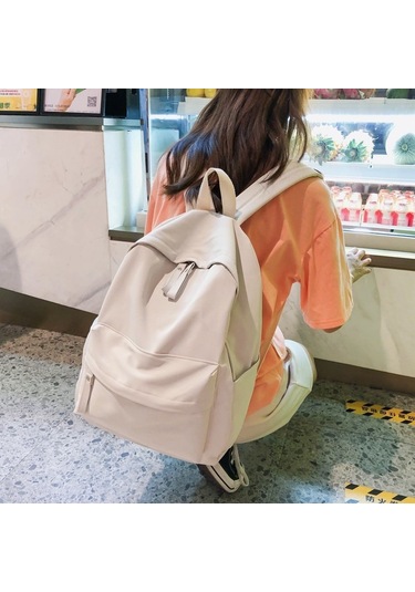 Reedark Lise Çantası - Harajuku Tarzı Büyük Kapasiteli Sırt Çantası, Rahat Ve Şık Beyaz