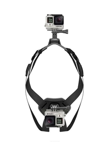 Pazly Köpek Göğüs Kayışı - Gopro Hero Uyumlu, Ayarlanabilir Spor Kamera Aksesuarı, Siyah, 7-54 Kg Köpeklere Uygun