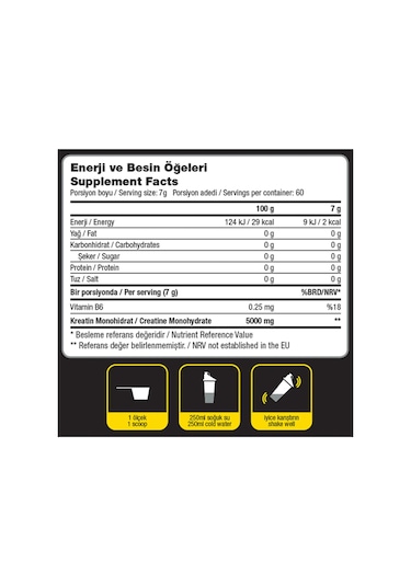 Dynamic Ananas Aromalı - Creatine Monohydrate Mikronize - 420 G x 2 - 840 G - 120 Servis