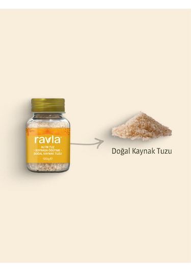 Ravla Altın Tuz Doğal Kaynak Tuzu 120 G