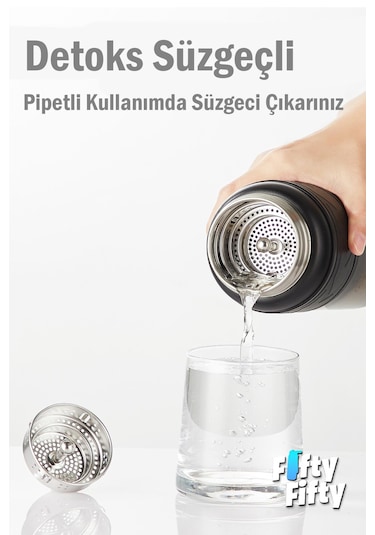 Tkk 900 Ml Çelik Termos Çift Kullanım Pipetli/rahat İçim -12/24 Sıcak-soğuk- Yalıtım -tkk2025new900ml Altın