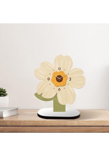 Suntek Magideal Masa Saati Analog Saat Sessiz Dekoratif Ayçiçeği