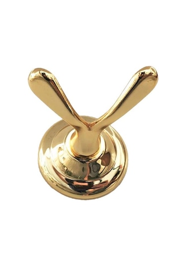Lider Dicle Gold Banyo Aksesuarı.Sarı Altın Renk Ikili Askılık Çok Renkli