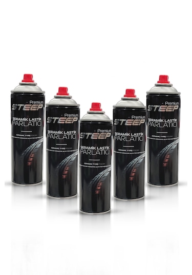 Steep Seramik Lastik & Tampon Parlatıcı Sprey 5 Adet 500ml