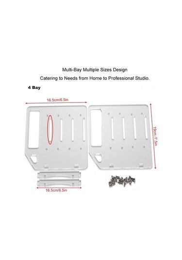 Besthome1 4 Katlı Akrilik Raf - 4-10 Konumlu, Hızlı Kuruş, Soğutucu, Daha Sabit Transparan