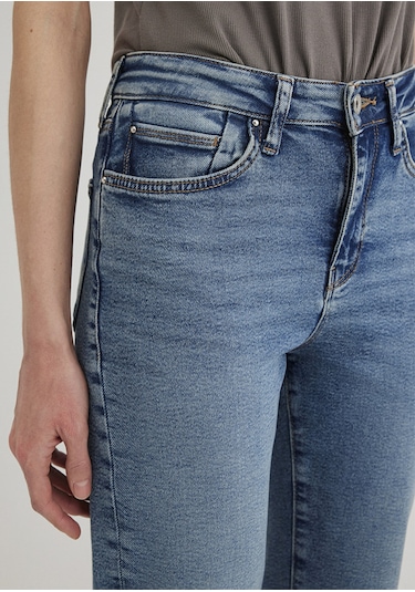 Mavi - Cindy Gold Shape Puslu Indigo Mavisi Jean Pantolon 100277-89183 Mavi