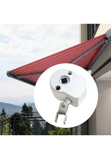 Homyl Dış Mekan Metal Tente Krank Şanzıman Beyaz 360 Derece Beyaz