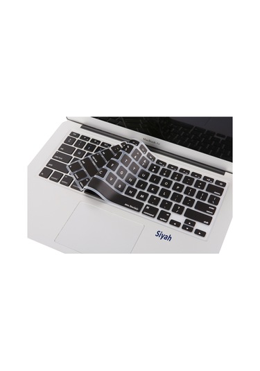 Macbook Klavye Air Pro Koruyucu Us-abd İngilizce Eski Usb'li Model 2008/2017 İle Uyumlu Siyah