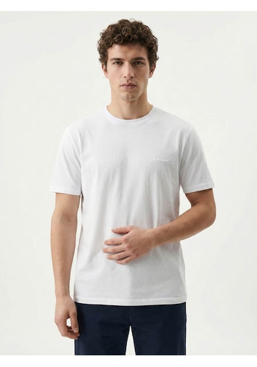 Loft Regular Fit Beyaz Erkek T-shirt Lf2042953