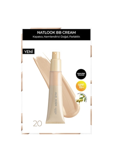 Alix Avien Doğal Parlaklık Sağlayan Nemlendiren Natlook BB Cream SPF15 20 Light To Medium