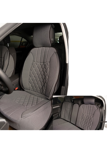 Bmw 3 Serisi 335 Lüx Oto Koltuk Minderi Ön Arka 5'li Set Elegance Serisi Gri