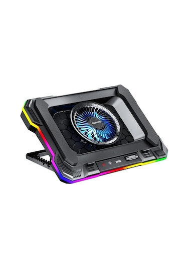 Classone GT100 Gaming 2200 RPM RGB Işıklı LED Display Notebook - Laptop Soğutucu Stand