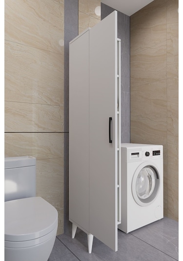 Tandem Çok Amaçlı Dolap Banyo Dolabı Beyaz Beyaz