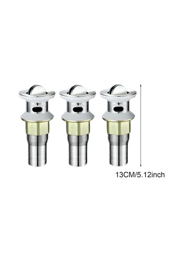 Suntek 3 Parça Lavabo Gider Tıkacı Silikon Conta Sağlam Stil C