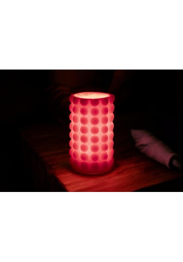 Fener Mum Bubble Long Bordo Kavun Kokulu Dekoratif Mum