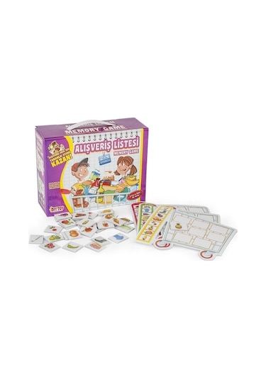 Alışveriş Listesi Hafıza Oyunu 36 Parça Diytoy