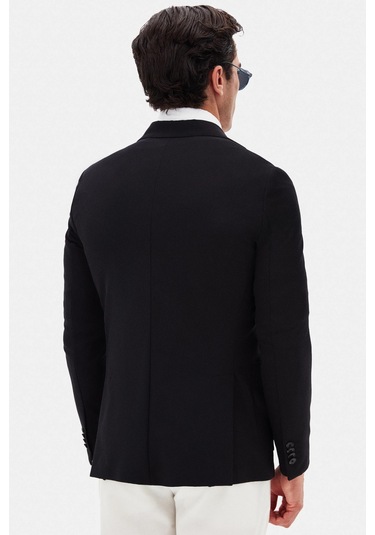 Twn Slim Fit Siyah Düz Kumaş Ceket 4ec04e301464m 001