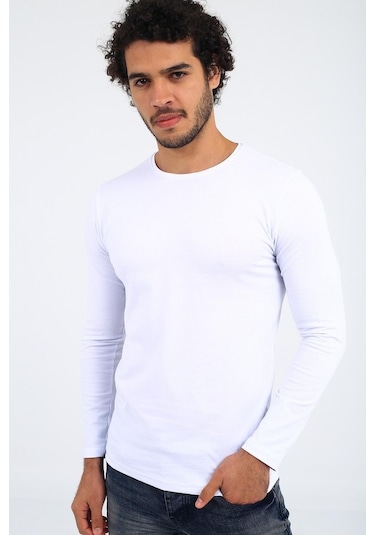 Oksit Mys Lion 4013 Slim Fit Likralı Uzunkol Basic Sweat