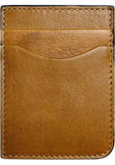 Ryoko Vigo Ultra Slim Full Grain Unisex Deri Kartlık Camel