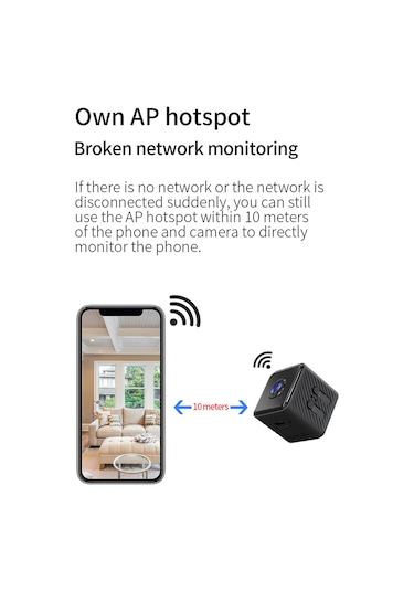 Fosenze X2 Akıllı Güvenlik Kamerası: Kablosuz Bağlantı, Ir Gece Görüşü, Hareket Tespiti, 4-64gb Yerel Depolama, İwfcam Uygulaması