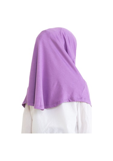Çocuk Hazır Giyim Başörtüsü Şal Turban Viskon - Lila Lila