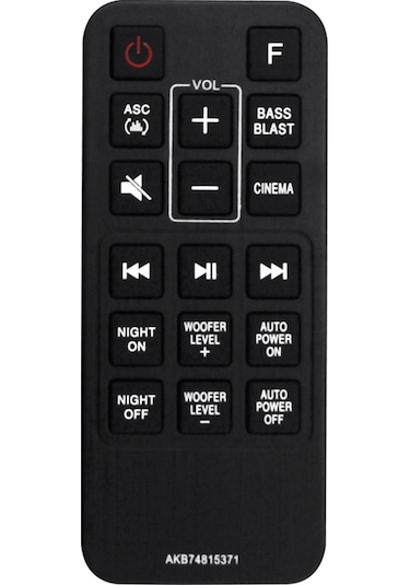 Crackedice Akb74815371 Lg Sound Bar Sj3 Sj4 Spj4b-w İçin Uzaktan Kumandayı Değiştirin